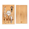 Wine and Cheese Set in Bamboo Case