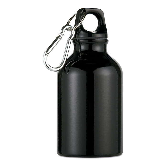 Sports Bottle in Aluminium with Carabiner (300ml)