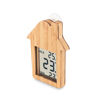 Bamboo House-Shaped Thermometer