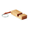 Bamboo Keyring with Smartphone stand
