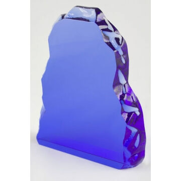 Blue Crystal Iceberg Awards Engraved