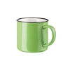 ceramic camping mug green