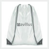 Contrast White Drawstring Bag in Grey Colour