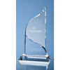 22cm Crystal Flat Mounted Award