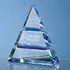 Engraved Optical Crystal Pyramid Award