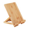 Foldable tablet or smartphone stand in bamboo