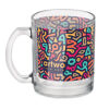Glass mug with full colour wrap print