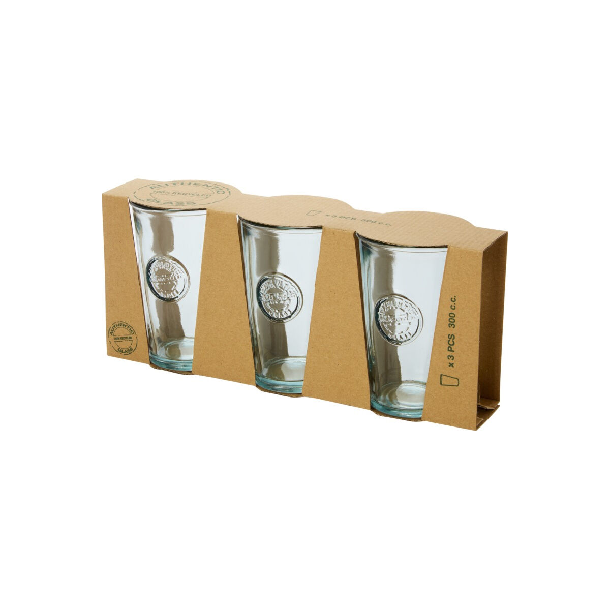Water Glass Set made from Recycled Glass
