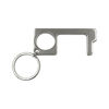 Hands Free Door Opener Keyring Silver Metal