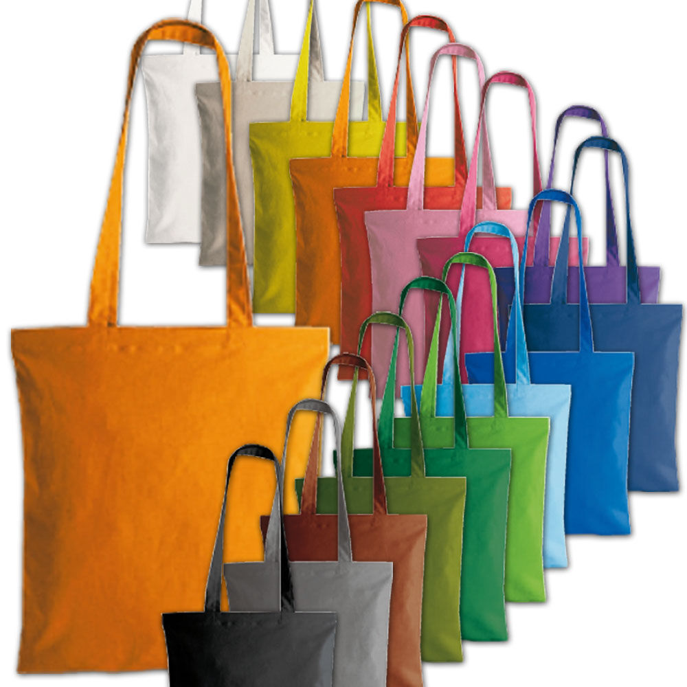 Large Capacity Coloured Canvas Shopping Bags