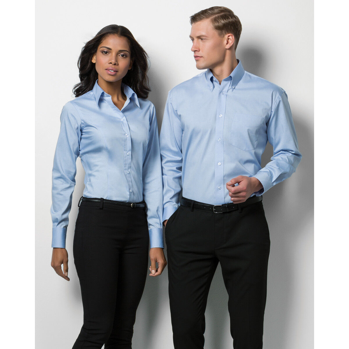Kustom Kit Ladies Oxford Long Sleeve Shirt
