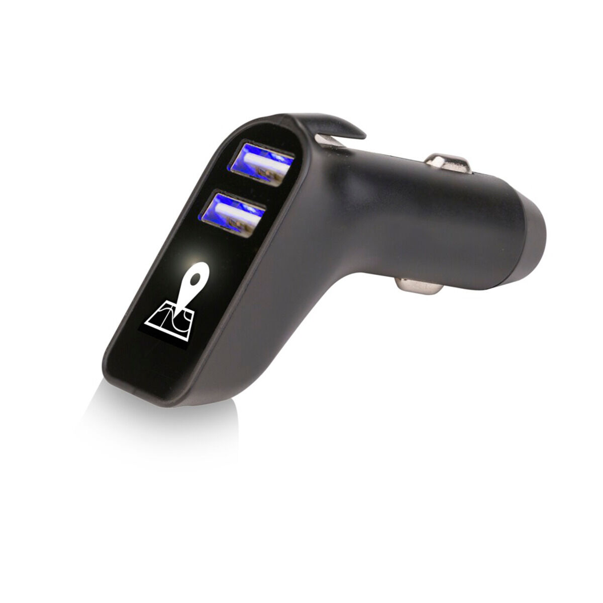 Multi-Function In-Car Charger with Light-Up Logo