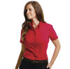 Kustom Kit Ladies' Short Sleeve Corporate Oxford Shirt (Red)