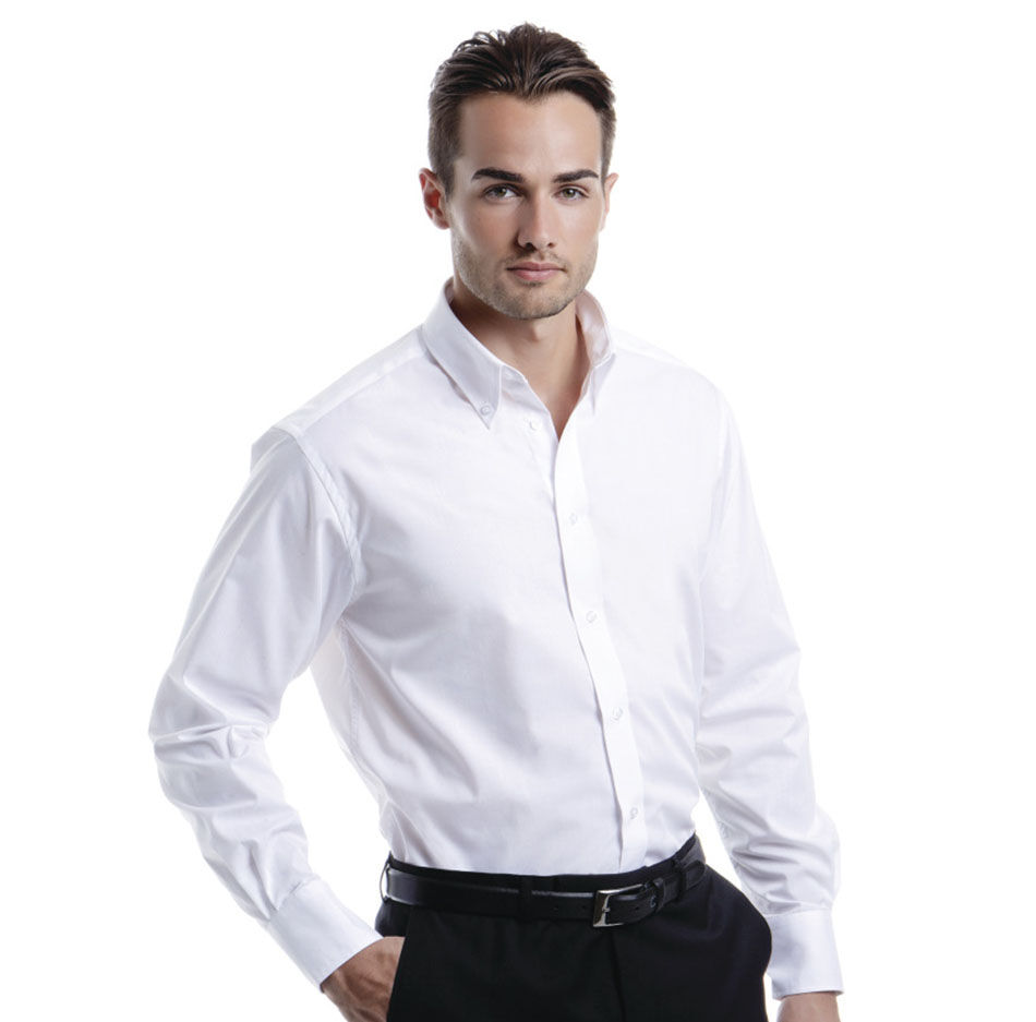 Kustom Kit Cotton Long Sleeve Shirt (Mens)