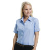 Kustom Kit Ladies' City Short Sleeve Business Shirt (Light Blue)