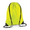 Drawstring Rucksacks - High Vis Yellow