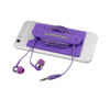 Earbuds with Silicon Wallet Purple 