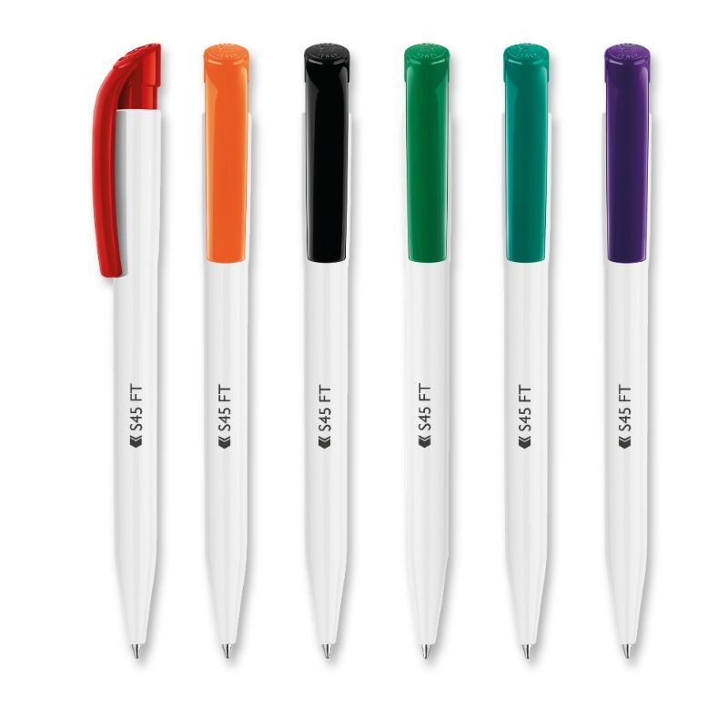 S-45 Pen with Coloured Clip