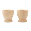 Set of Two Wooden Egg Cups