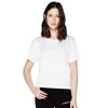 Ladies Earth Positive Short Loose Fit T-shirt - White