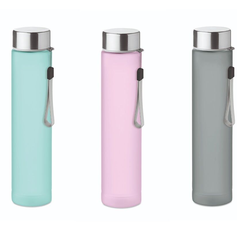 Slim Travel bottle with stainless steel lid