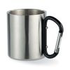 Steel mug with carabiner handle - Black