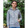 Mantis Womens zipped hoodie - Heather Grey