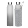 Fade Glass Water Bottle with sleeve in 500ml