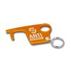 Antibac Recycled Staysafe Hook Keyring - Orange
