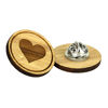 Bamboo Clutch Pin Badges
