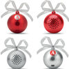 Bluetooth Christmas bauble speaker in red or silver