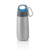 Steel Mini Water Bottles with Carabiner Blue Steel Mini Water Bottles with Carabiner Blue