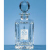 Lead Crystal Panel Square Decanter