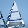 18.5cm Optical Crystal Pyramid Award