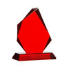 210mm Red Flame Shaped Glass Award