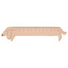 Fun-shaped wooden ruler for kids (sausage dog)