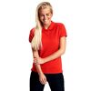 Neutral Organic Red Ladies Polo shirt