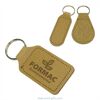 Leather Keyrings in Assorted Shapes - rectangle, pear, oblong