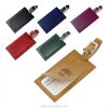 Recycled Leather Luggage Tag - Colours