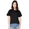 Ladies Earth Positive Short Loose Fit T-shirt -  Black