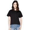 Ladies Earth Positive Short Loose Fit T-shirt - Black Ladies Earth Positive Short Loose Fit T-shirt - Black