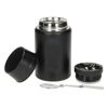 Black Stainless Steel Soup Flask with Spoon