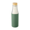 Vacuum insulated stainless steel bottle with bamboo lid