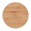 Bamboo Wireless Charger Coaster