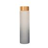 600ml Frosted Glass Bottle with Bamboo Lid