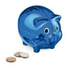 Piggy Banks for Printing - Plastic Blue Piggy Banks for Printing - Plastic Blue