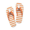 Printed Flip Flops - Orange Stripes