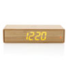 Bamboo alarm clock with 5W wireless charger
