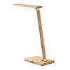 Bamboo Desk Lamp (showing dual USB charging ports at side)