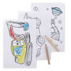 Childrens' colouring set with 30 sheets
